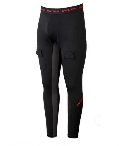 Bauer Kalhoty se suspenzorem Bauer Essential Compression Jock Pant Sr