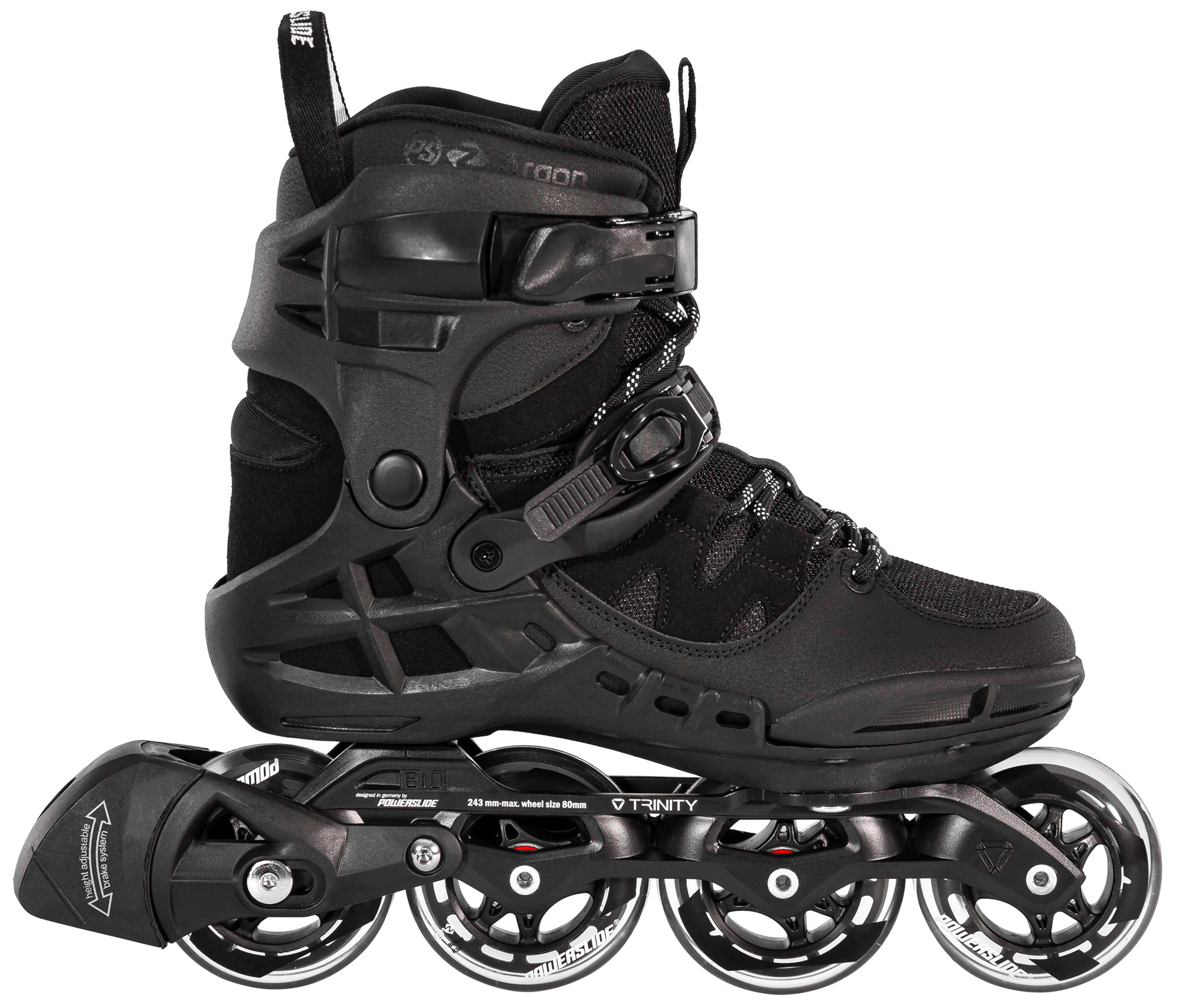 Powerslide Kolečkové brusle Powerslide Phuzion Argon Black 80 Trinity